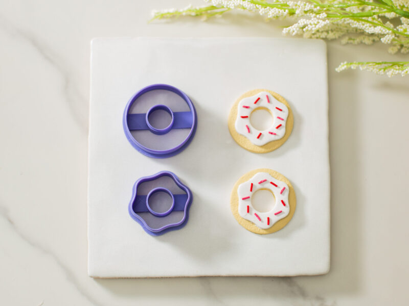 Donut with Frosting Set Polymer Clay Cutter