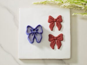 Large Coquette Bow Polymer Clay Cutter