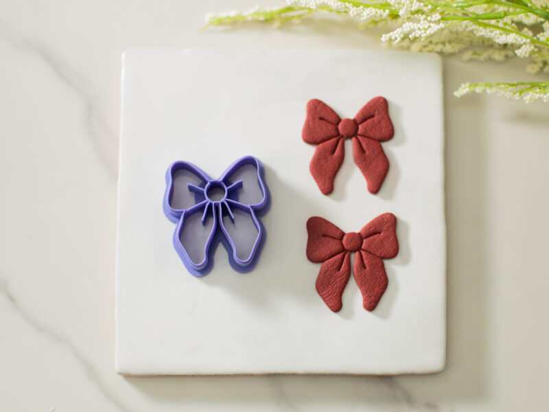 Large Coquette Bow Polymer Clay Cutter