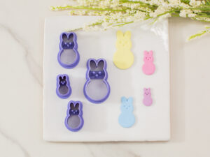 marshmallow bunny treat clay cutter