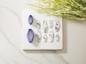 modern elongated gemstone clay cutter set