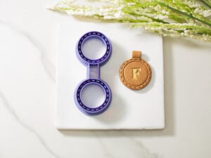 circle keychain clay cutter