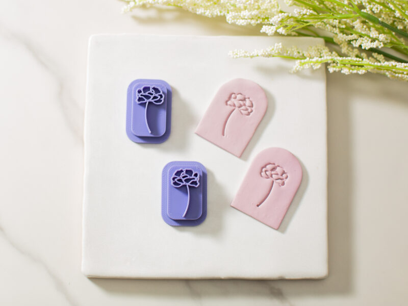 peony stamp for clay