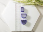 three piece layered clay cutters