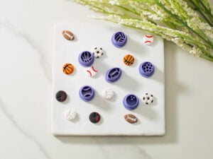mini sports ball clay cutters