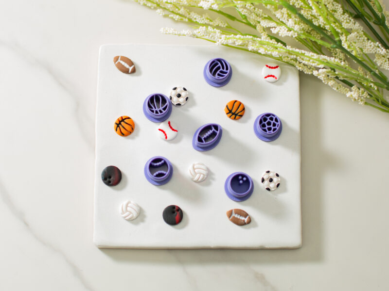 mini sports ball clay cutters