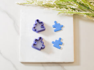 puzzle piece clay cutter