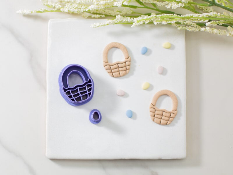 easter basket clay cutter