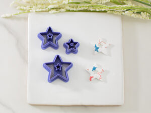 star with cutout clay cutter
