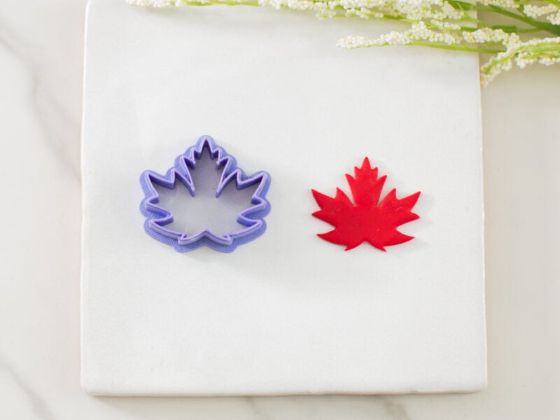 maple leaf clay cutter