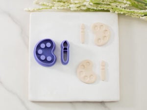 paint palette clay cutter