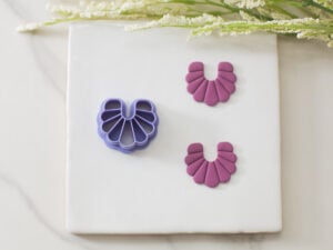 scalloped fan clay cutter
