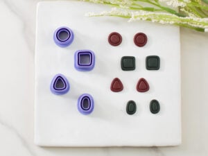 organic shape stud clay cutter