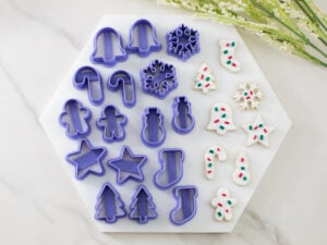 christmas cookies clay cutter