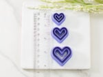 heart with cutout clay cutter