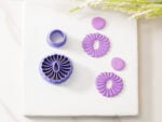 petal wreath clay cutter