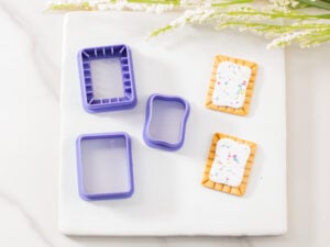 toaster pastry clay cutter