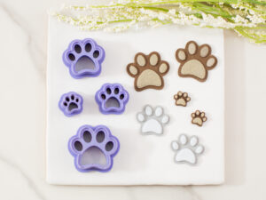 dog paw clay cutter