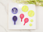 tennis ball and racket clay cutters