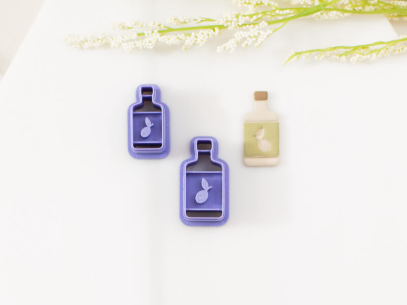 olive oil bottle clay cutter