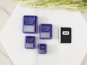 composition notebook clay cutter