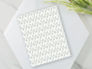 watercolor green leaf pattern