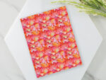 coral painted floral pattern
