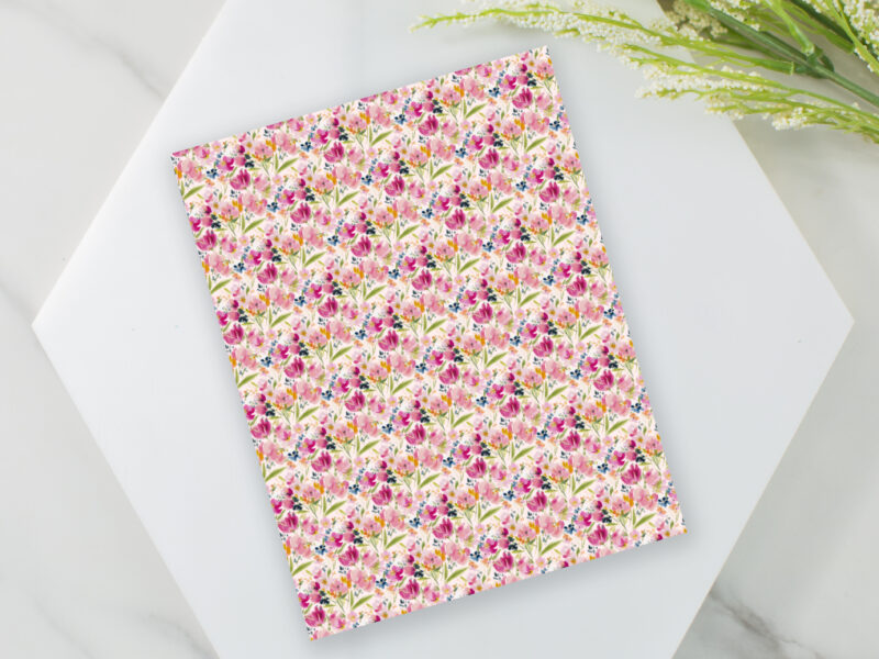 pink wildflower pattern